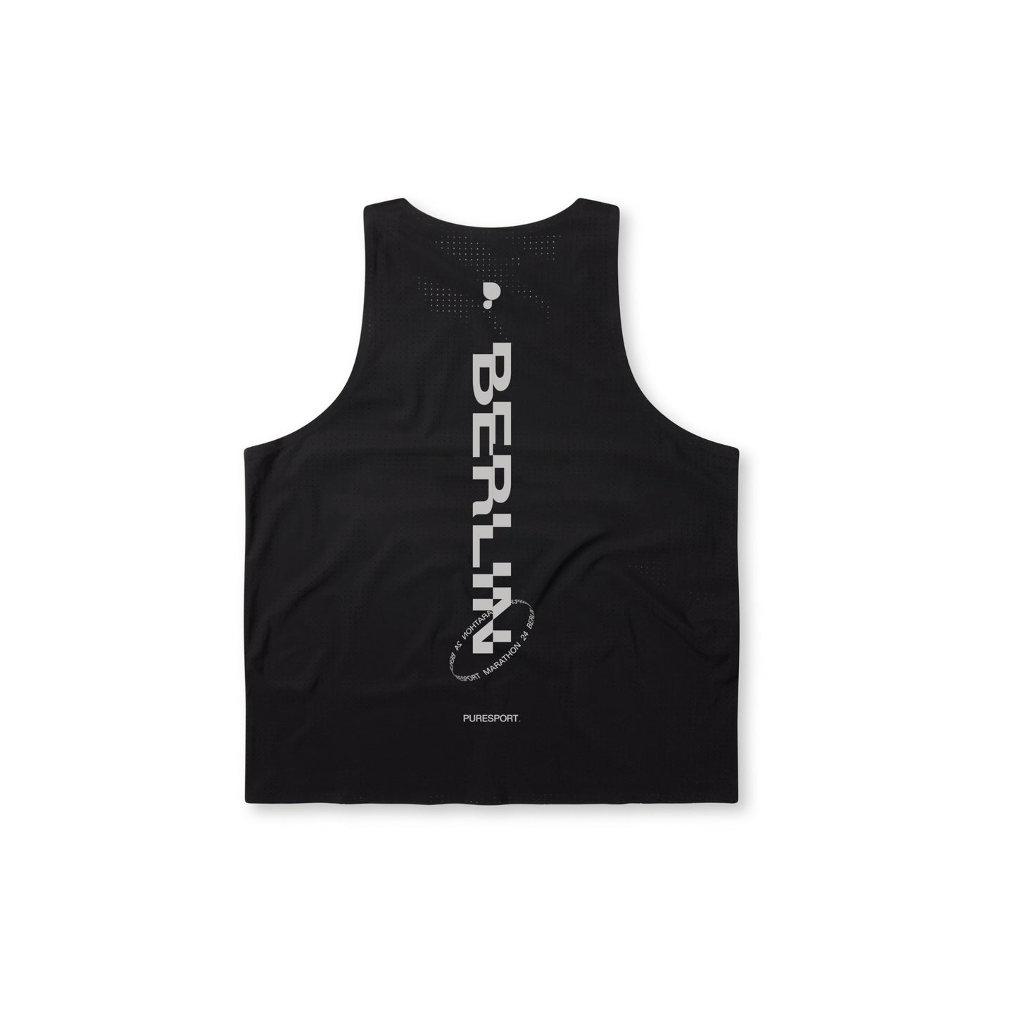 Berlin Marathon Race Singlet - Black