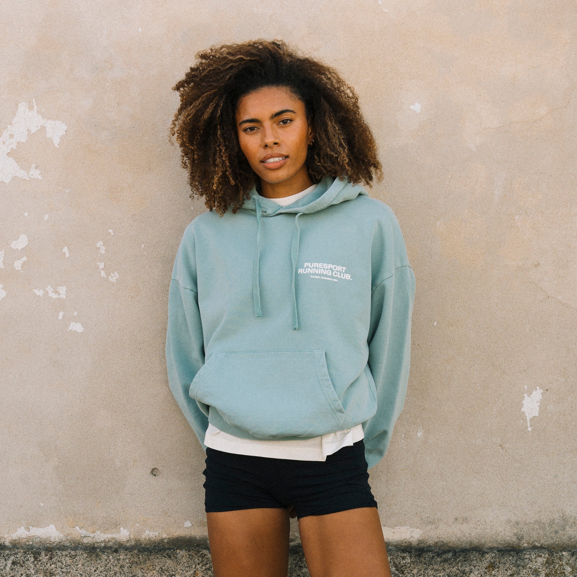 Running Club Hoodie - Overdyed Sea Moss