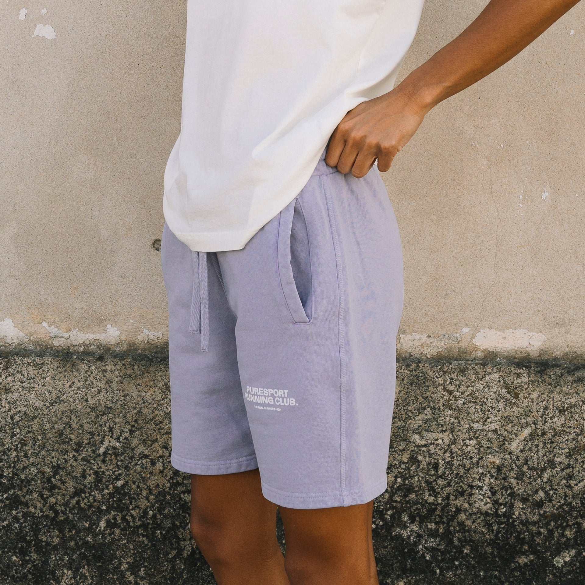 Running Club Sweatshorts - Overdyed Lilac