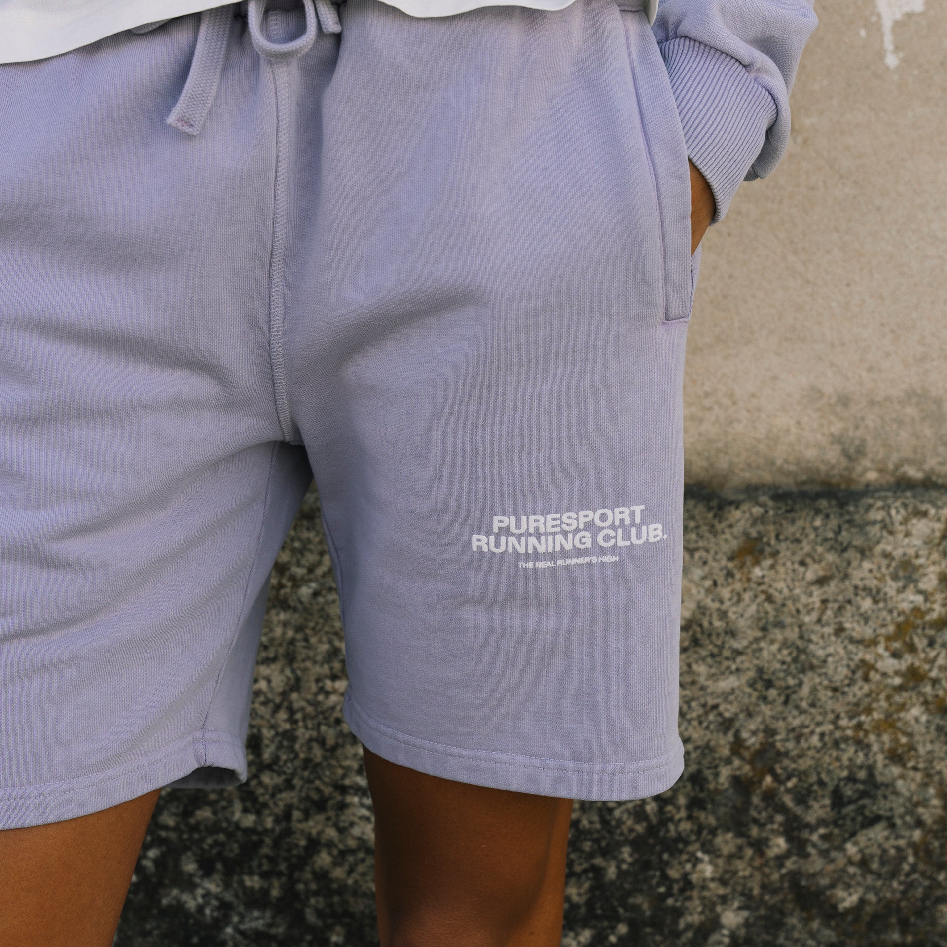 Running Club Sweatshorts - Overdyed Lilac