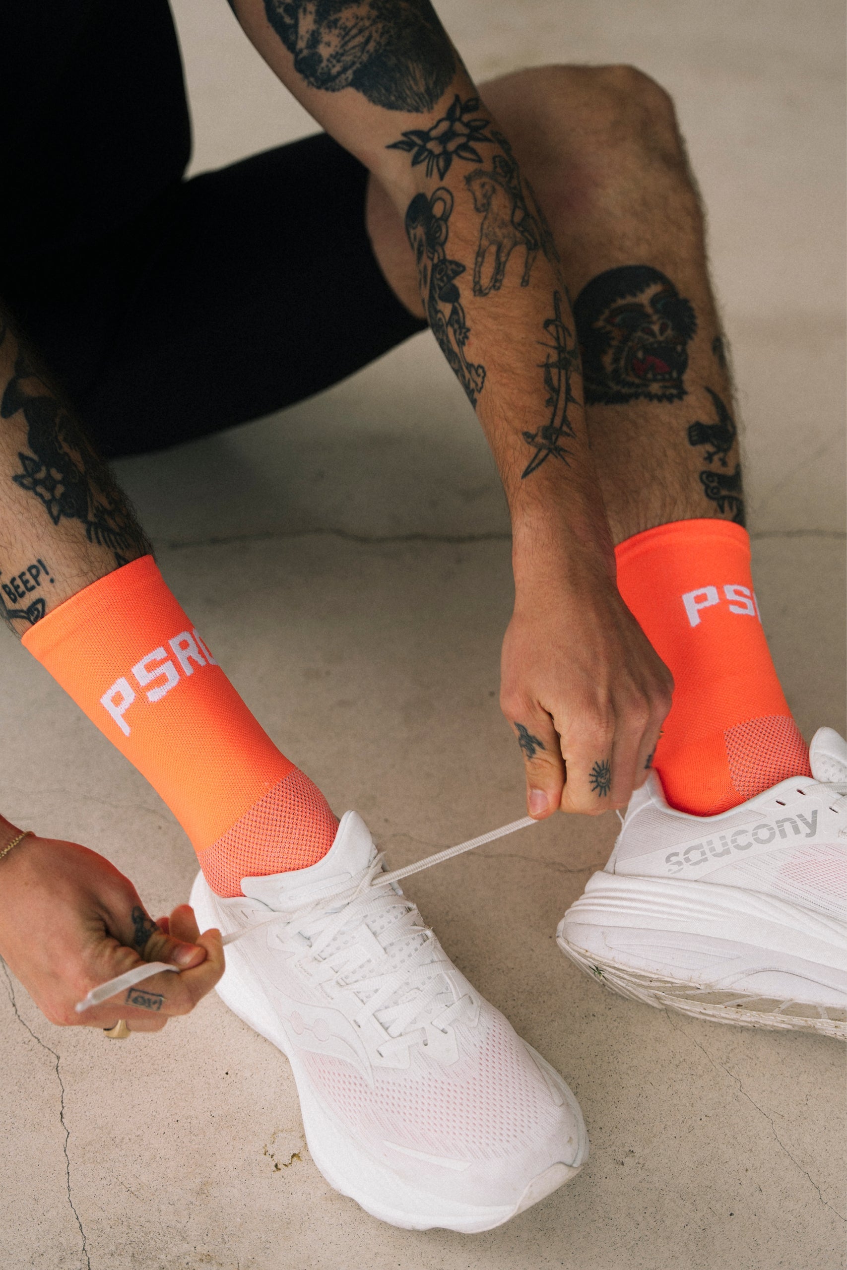 Running Socks Orange L/XL (Subscription)