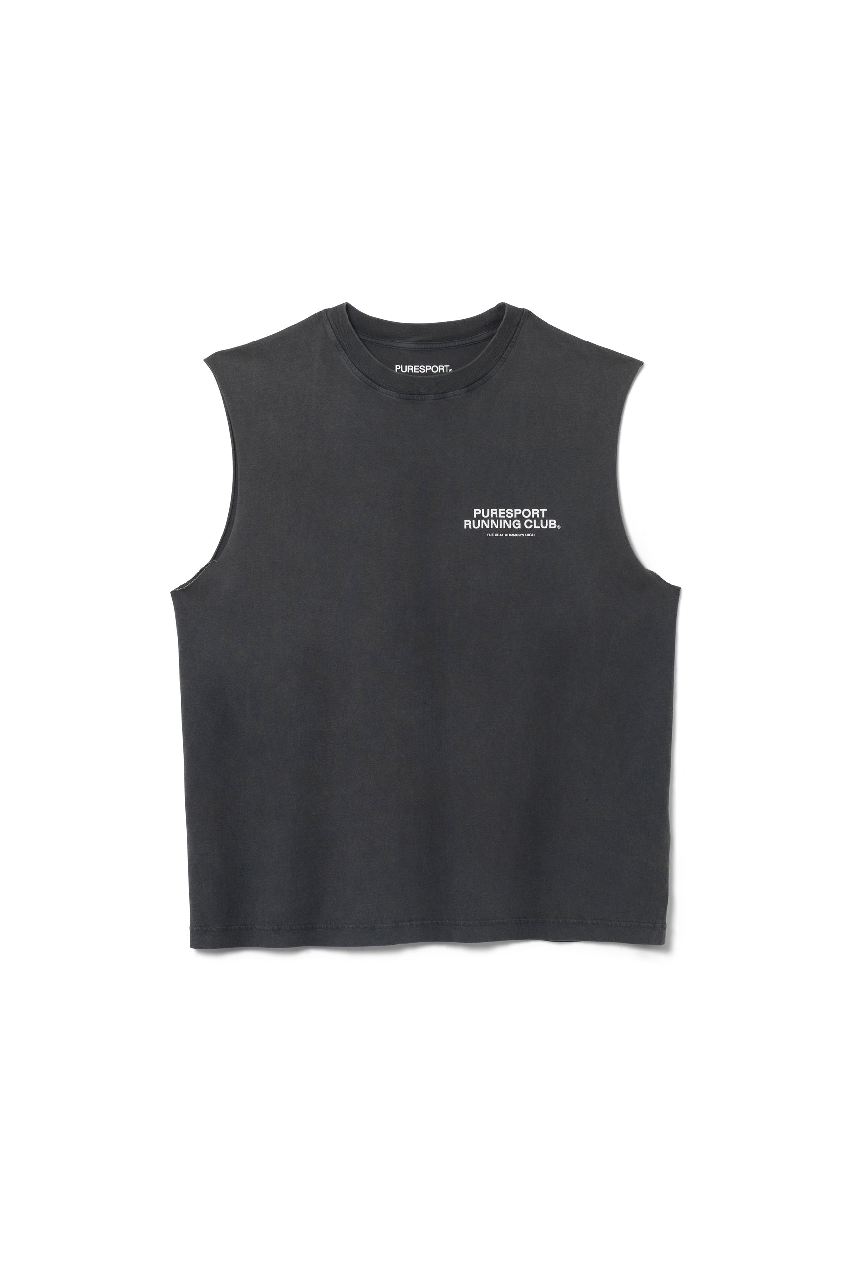 Running Club Cut Off - Washed Black