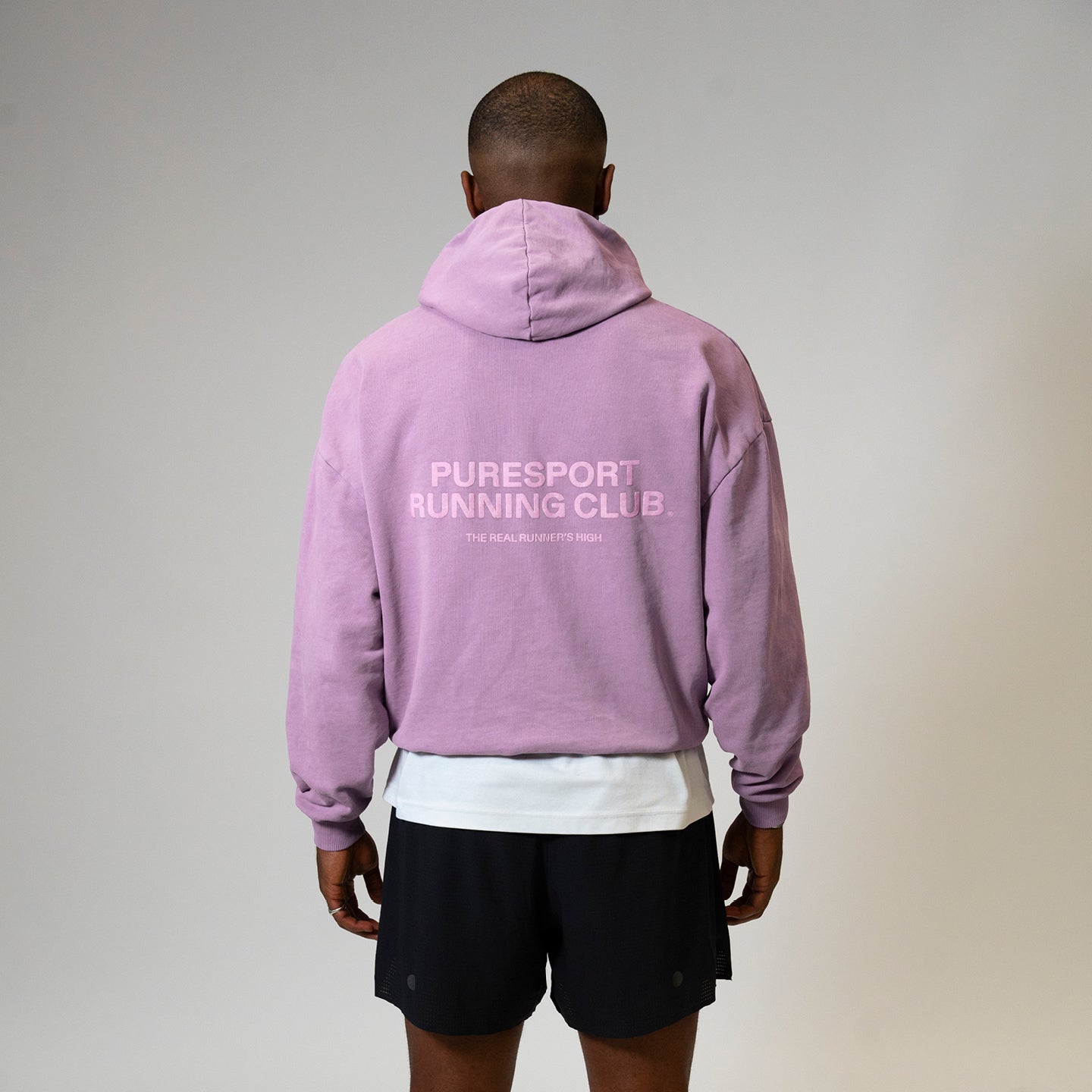 Overdyed Running Club Hoodie - Orchid